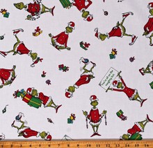 Cotton Dr. Seuss How the Grinch Stole Christmas Fabric Print by the Yard D408.22 - £12.01 GBP