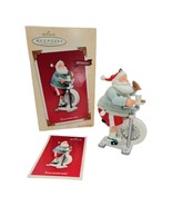 Hallmark Keepsake Ornament Snackercize! Santa Claus Exercise Bike Wind U... - £12.78 GBP