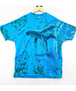 Vintage Single Stitch AOP All Over Print Whale Ocean Theme Men&#39;s XL made... - $33.66