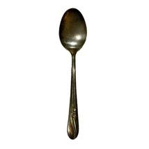 Silver Plate Infant Child Baby Spoon H and T MFG CO Meadow Flower 1940 V... - £5.32 GBP