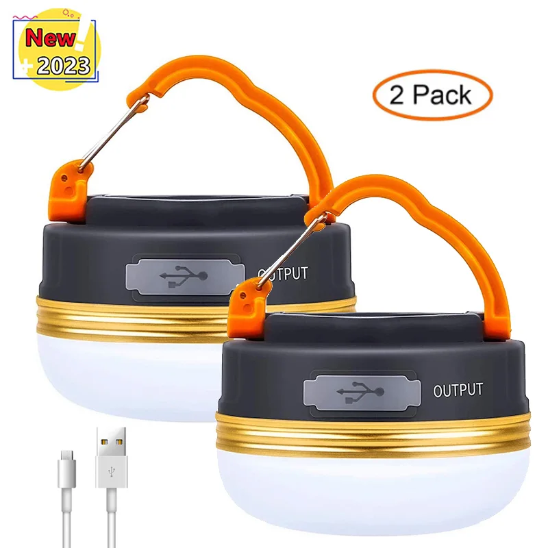 NEW LED Camping Lantern Tents lamp 1800mAh Portable Camping Lights Outdoor - £13.79 GBP+