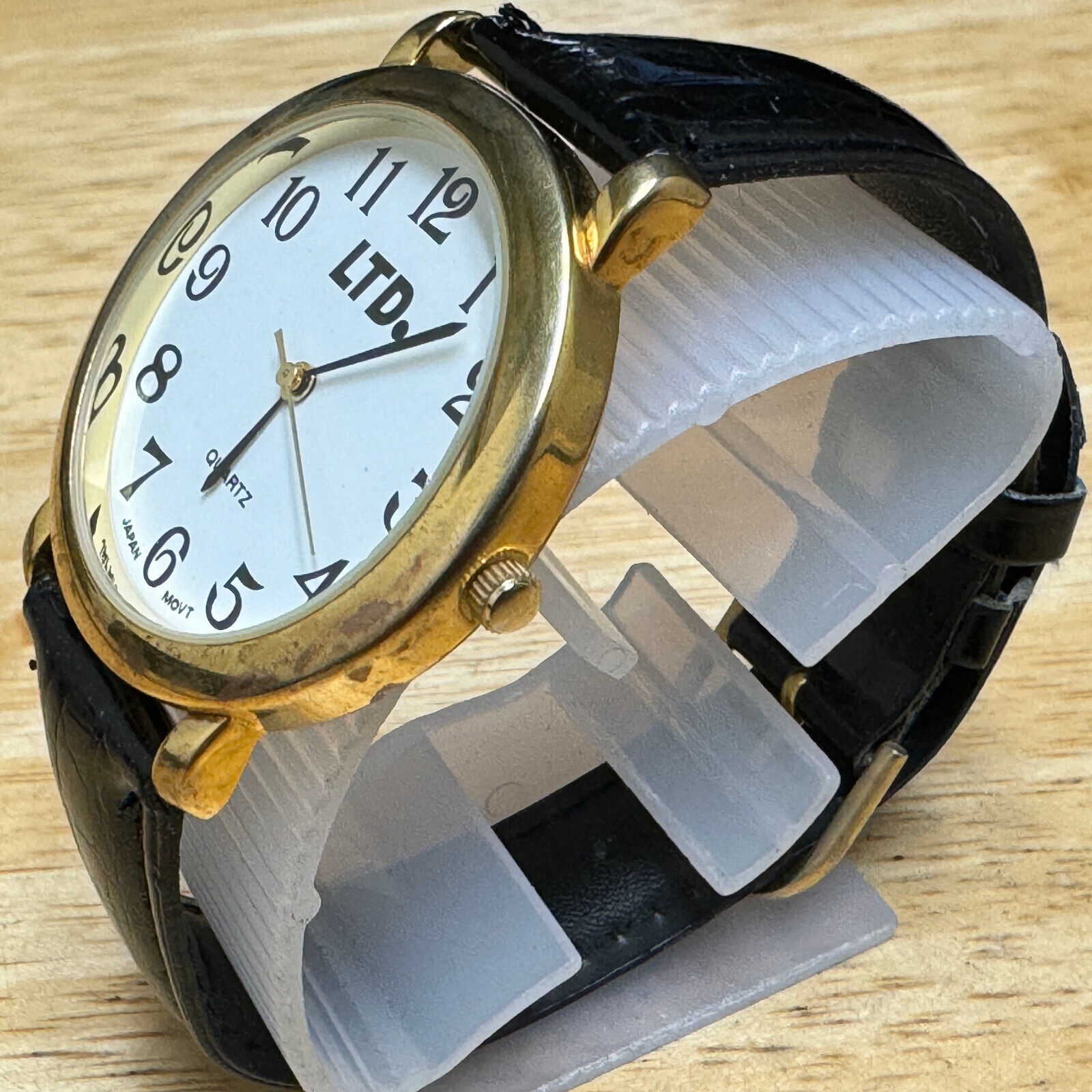 LTD Quartz Watch Men Gold Tone Japan Movt and 50 similar items