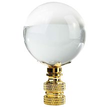 Royal Designs, Inc. Clear K9 Crystal Ball Finial for Lamp Shade (Large), Polishe - £18.45 GBP+