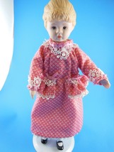 8.5&quot; Porcelain Doll with Pink Dress &amp; Stand Maybe Avon Doll PRETTY - £6.88 GBP