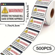 500 Stickers-Opening This Package Will Result In Extreme Happiness - $12.34