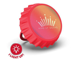 Budweiser Bluetooth Bottle Cap Speaker with Color Changing Lights Crown - £29.93 GBP