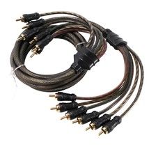 Audiopipe 6 Foot 6 Channel Car Audio Dual Twisted OFC RCA Cable CPP-MC6 - £30.36 GBP