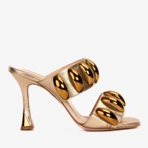 The Eclipse Gold Leather Women Sandal image 5