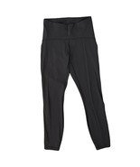 Lululemon Black Mid Rise Cropped Ankle Leggings size 6 Athletic Yoga Wor... - $42.89 CAD