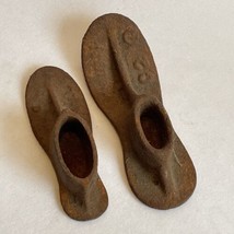 2 Vintage Cast Iron Shoe Cobbler Molds - $9.49