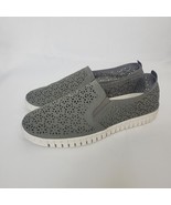 JSport Ladies Size 11 Floral Cutout Slip On Boat Shoe Gray Walking Comfort - €14,39 EUR