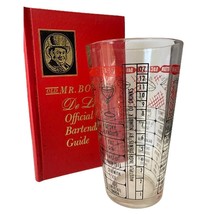 Old Mr. Boston De Luxe Official Bartenders Guide &amp; Mix Master Vintage Glass - £11.81 GBP