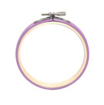 Lecien Wood Embroidery Hoop 4in Round Lavender - $13.95