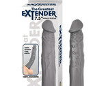 The Great Extender 7.5in Penis Sleeve Silicone Grey - $30.95