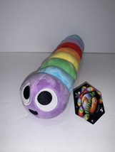 Slither.io Bendable Worm Rainbow 8&quot; Plush Toy Bonkers Toys RARE - £15.56 GBP