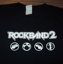 Vintage Rock Band 2 Video Game T-Shirt LARGE Y2k Playstation Xbox Wii  Promo - £23.81 GBP