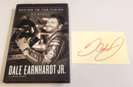 Dale Earnhardt, Jr. Racing To The Finish Hardcover Book w/INCLUDED Cut Signature - £26.27 GBP