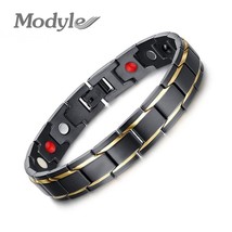 New Men Health Bracelets &amp; Bangles Magnetic Power Stainless Steel Charm Bracelet - £16.25 GBP