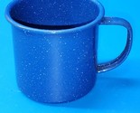 Vintage Coffee Mug Cup Enamelware Graniteware Primitive Metal Tin Campin... - $14.82