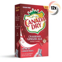 12x Packs Canada Dry Cranberry Ginger Ale Drink Mix | 6 Singles Each | .6oz - £23.58 GBP