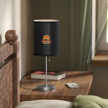 Silver or WhiteSteel Finish Table Lamp w/ Vibrant Fabric Trim (10 Colors) US/CA - £62.56 GBP