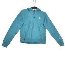 Champion Reverse Weave Pullover Hoodie Sweatshirt Teal Women&#39;s Size X-Small - $15.60