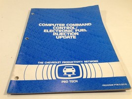 1983 Chevrolet Pro Tech Computer Command Control Service Manual Blue Boo... - £7.83 GBP