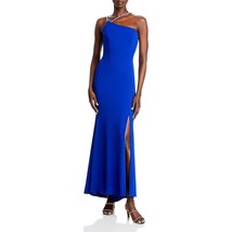 Aqua Women&#39;s Scuba Asymmetric Formal Evening Dress Gown Blue B4HP - £43.14 GBP+