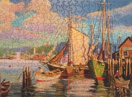 Vintage 50s Tuco Interlocking Picture Puzzle- #5982 "Along Cape Cod"  image 2