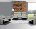 Living room furniture modern living sets 8501 recliner light grey thumb155 crop