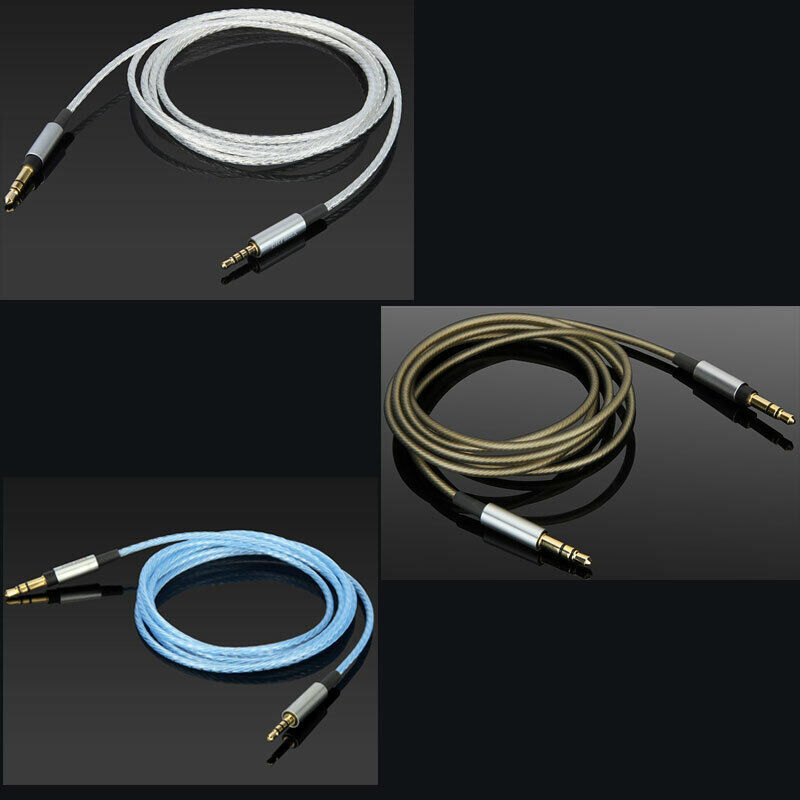 Replacement Silver Plated Audio Cable For JBL Synchros Chrome Edition Headphones