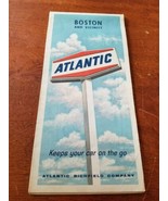 Atlantic Boston &amp; Vicinity map.  1966 Rand Mcnally - £3.89 GBP