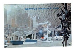 A Space Needle Cancel Seattle Worlds Fair Postcard 1962 Century 21 Exposition  - £11.81 GBP