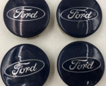 2013-2019 Ford Rim Wheel Center Cap Set Blue OEM B01B42032 - £38.78 GBP