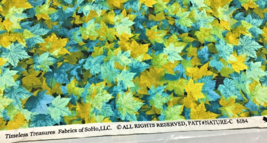 One Yd. Timeless Treasures FALL LEAVES  Fabric *Patt. Nature-C 6184 - £8.31 GBP