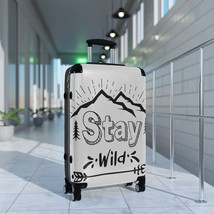 Nature-Inspired &quot;Stay Wild&quot; Suitcase: Bold Design, Durable Construction - $253.38+