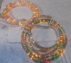 Set of 2 18 Foot Multi-Color LED Rope Lights Rope Christmas Lights - $452.58 MXN