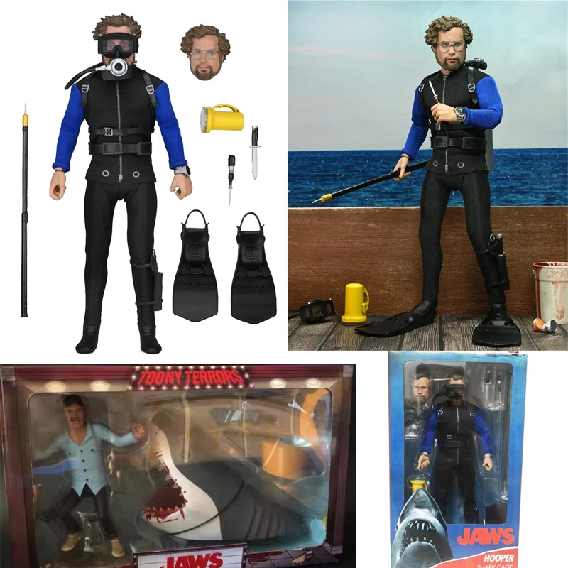 NECA Jaws Matt Hooper Figure Clothed Toony Terrors Jaws and Quint Action Figures - £38.02 GBP+