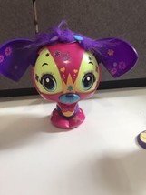 LARGE Zoobles Dazzle-Doo Large Pink Zooble Figure pink purple w eyelashe... - $8.86