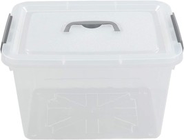 The 12 Quart Latching Box With Lid From Jekiyo Is Clear Plastic And Comes In A - £27.88 GBP