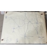 Vintage Map Hardin County Texas General Highway Map Revised Sept. 1946 - $1,095.21 MXN