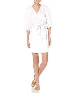 Armani Exchange Women's 3/4 Sleeve Linen Wrap Mini Dress Optic White Size 2 - $762.07 MXN Armani Exchange Women's 3/4 Sleeve Linen Wrap Mini Dress Optic White Size 2 - $762.07 MXN