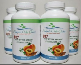 4 PK100% Organic Vitamin B17 600mg from  Bitter Apricot Kernel Seeds USA - £63.94 GBP