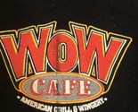 Wow Cafe American Grill &amp; Wingery Employee T Shirt L Black DW1 - $6.92