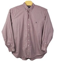 Ralph Lauren Shirt Mens 2XLT Long Sleeve Button Up Classic Fit Red Gingh... - $21.11
