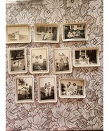 Antique 1940&#39;s Black &amp; White  Lot of 10 Photos of Real Family: Dad, Mom,... - $18.90
