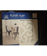 4X Emilia Peel &amp; Stick Floor Tiles, Neutral - £68.34 GBP