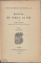 Manuel du vieux Slave Vaillant Slavistics Grammar 1948 - £82.17 GBP