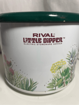 Little Dipper Herb Garden Crock Pot-Rival-Tested Potpourri Nachos #3204 No Lid - £8.46 GBP