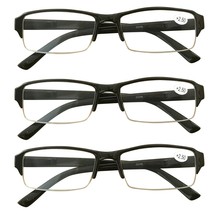 3 Packs Mens Womens Rectangle Frame Reading Glasses Blue Light Blocking Readers - £8.33 GBP
